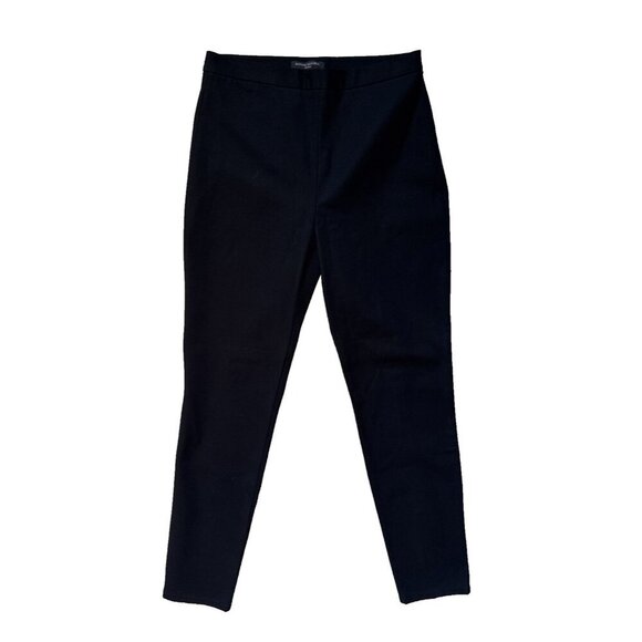Banana Republic side zip Sloan Pants Women's 10 black, ankel zippers, slim fit - Picture 1 of 11